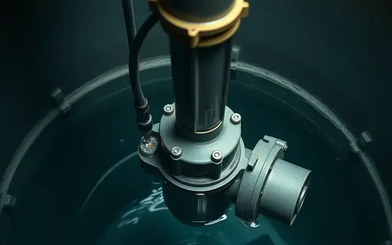 水中ポンプ修理の様子